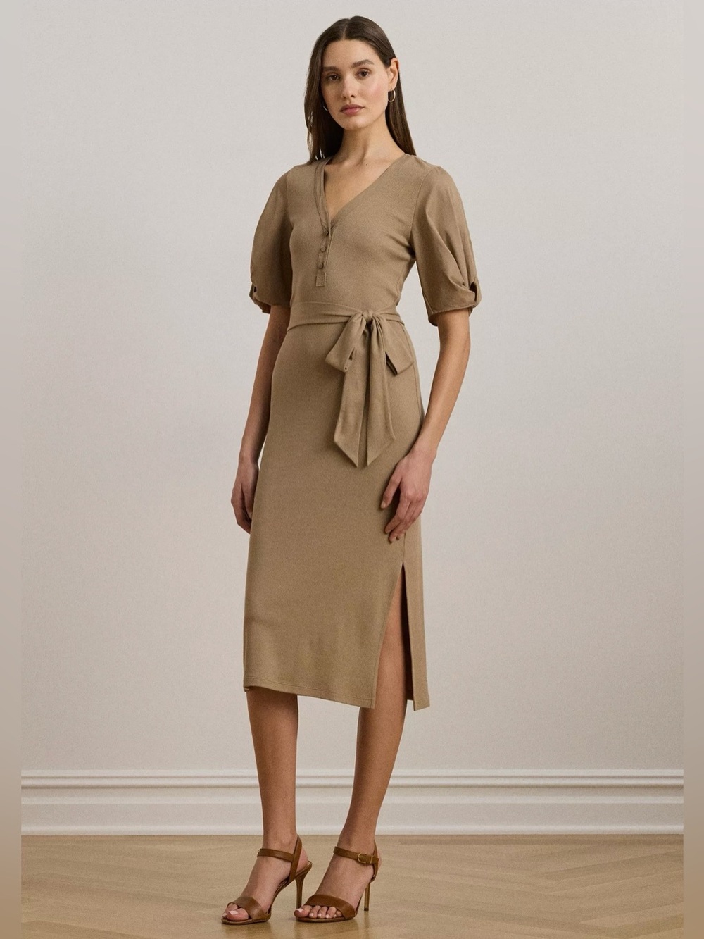 NWT Lauren Ralph Lauren Chaila-Short Sleeve-Day Dress Size L